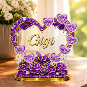 Personalized Mother's Day Acrylic Plaque β Custom Gift For Mom & Grandma | Mom's Heart Full Of Care