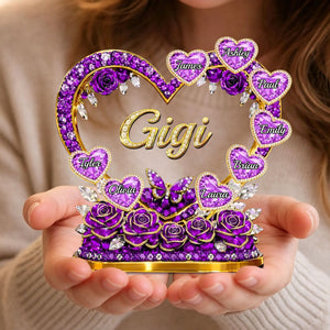 Personalized Mother's Day Acrylic Plaque β Custom Gift For Mom & Grandma | Mom's Heart Full Of Care