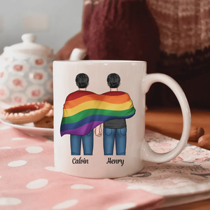 Pride Month LGBT You're My Rainbow - Personalized Mug Gift For Couple