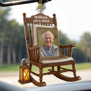 Cherish Every Memory And Love Every Moment,Personalized Rocking Chair Memorial Ornament