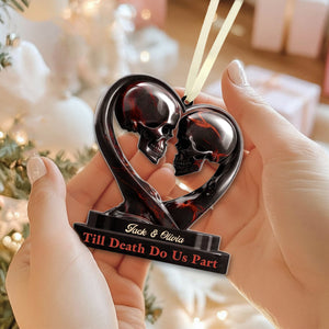 Personalized Anniversary Wedding Ornament Gifts For Husband And Wife, Him And Her - Love Outlasts Time