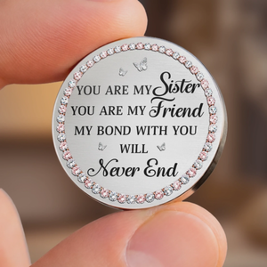Custom Pocket Hug - Personalized Best Friend Birthday Gifts - Sisters Always Stand Together