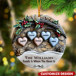 Merry Christmas - Personalized Family Love Christmas Acrylic Ornament