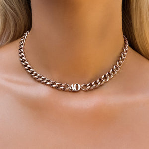 Custom Initial Choker Necklace