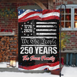 250 Years America 250th Birthday 1776-2026 Eagle Personalized Garden Flag Gift for Family