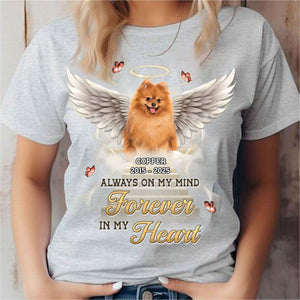 Custom Photo Always In My Heart - Memorial Personalized Unisex T-shirt