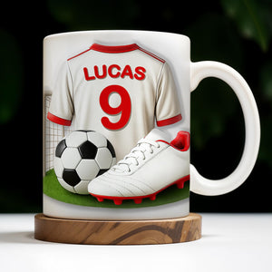 Celebrate Your Passion For Soccer, Personalized Custom Coffee Mug, Gift For Soccer Players