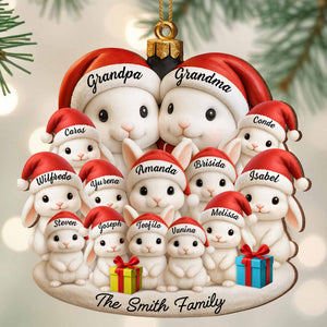 Celebrate Your Family's Magical Christmas, Personalized Custom Wood Ornament, Gift For Family