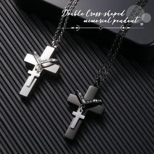 Eternal Embrace Memorial Cross Urn Necklace