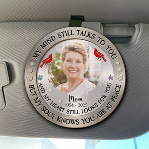 My Mind Still Talks To You - Personalized Custom Car Visor Clip