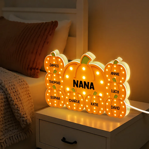 Grandma Little Pumpkins Personalized LED Light Box