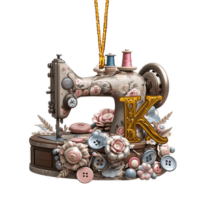 Beautiful Sewing Letter Shaped Ornament