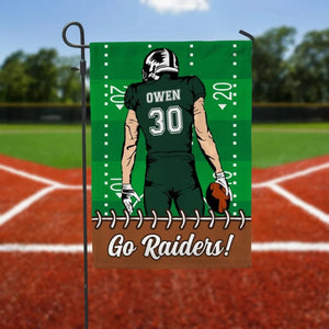 Custom Football Fan - Personalized Garden Flag, Gift For Football Lover