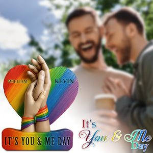 It's You & Me Day - LGBT Couple Personalized Acrylic Plaque
