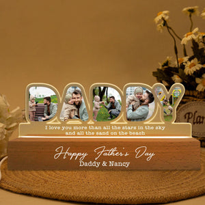 Personalized Led Letter Light Custom Photo Fun Father's Day Gift