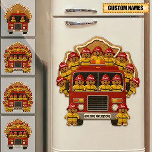 Festive Firefighter, Personalized Decal, Christmas Gift For Firefighters And Family