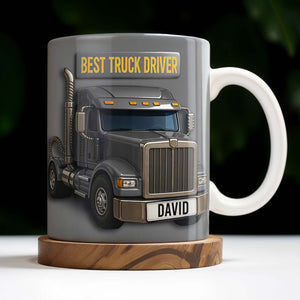 Best Truck Driver Personalized Custom Coffee Mug, Gift For Truck Enthusiasts