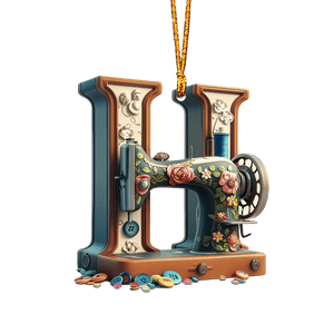 Beautiful Sewing Letter Shaped Ornament