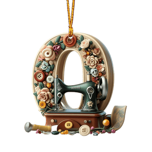Beautiful Sewing Letter Shaped Ornament
