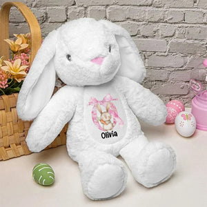 Easter Joy And Blessings From Above - Family Personalized Easter Bunny Plush - Easter Gift For Family Members