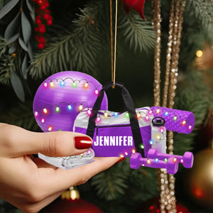 Personalized Fitness Workout Ornament, Gift For Body Builder