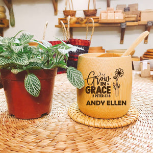 Grow In Grace - Personalized Bamboo Cup