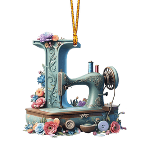Beautiful Sewing Letter Shaped Ornament