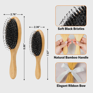 Custom Hair Brush - Personalized Best Friend Birthday Gifts For Women, Besties, Sisters, BFF - Besties Always Stick Together