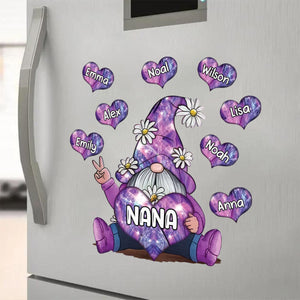 Sparkling Grandma With Sweet Heart Kids - Personalized Decal, Gift For Grandma