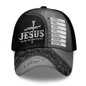 Jesus The Way The Truth The Life Personalized Classic Cap