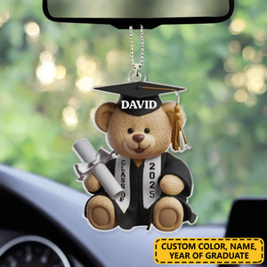 Dream Big, Shine Bright - Family Personalized Car Ornament - Graduation Gift For Family Members, Siblings