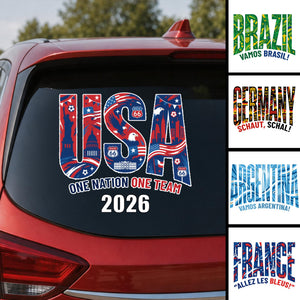 Rep Your Nation β Personalized 2026 Soccer Country Decal