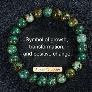 Natural Stone Agate Crystal Beaded Bracelet, Tiger Eye Stone Bracelet