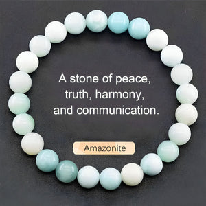 Natural Stone Agate Crystal Beaded Bracelet, Tiger Eye Stone Bracelet