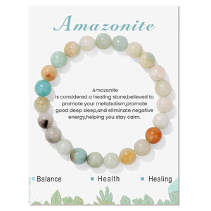 Gemstone Bracelet with Card