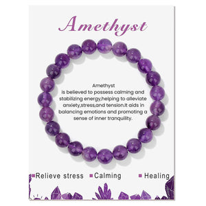 Gemstone Bracelet with Card