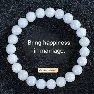 Natural Stone Agate Crystal Beaded Bracelet, Tiger Eye Stone Bracelet