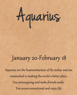 Natural Stone Hand Woven Bracelet With Twelve Constellations Paper Card