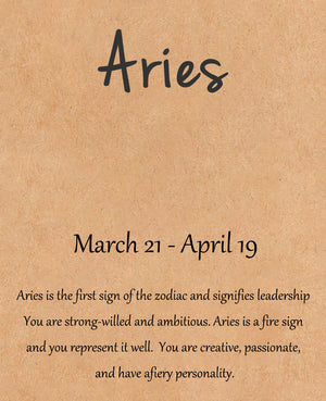 Natural Stone Hand Woven Bracelet With Twelve Constellations Paper Card