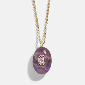 Natural Stone Precious Pendant Necklace