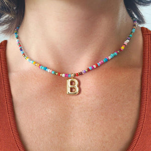 The Colorful Letter Necklace