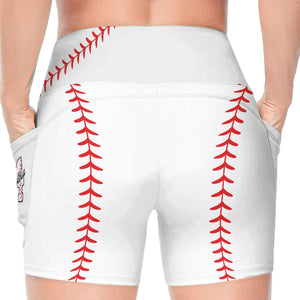 Personalized Women's Workout Shorts Baseball Softball Football Basketball Lover