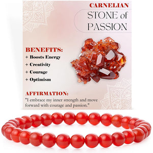 Energy & Love • Natural Stone Elastic Rope Bracelet