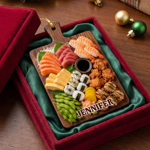 World Cuisine Platter Ornament β Personalized Christmas Tree Hanging Decoration Gift For Foodie