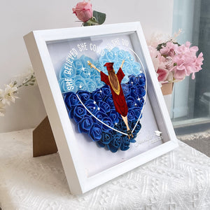 Class Of 2025 Graduation Gift So She Did - Personalized Flower Shadow Box