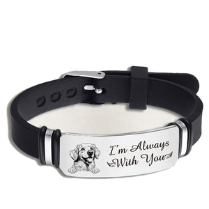Custom Photo - Memorial Gift For Family, Pet - Personalized Engraved Bracelet