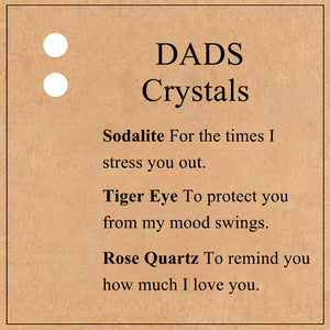 DADS Crystal Keyring, Cute Fathers Day Gift For Dad