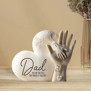 Dad You Are The Piece That Holds Us Together - Personalized Father Custom Shaped Acrylic Plaque