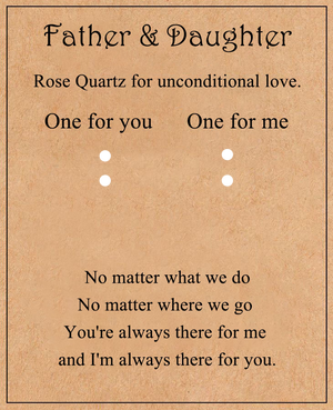 Rose Quartz For Unconditional Love Personalized Crystal Keyring Gift Set