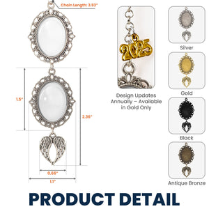 Graduation Walking Beside You Every Step - Custom Graduation Tassel Photo Charm